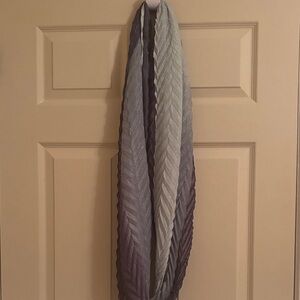 Kohl's Chevron Patterned Scarf - Black, Gray, Cream